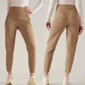 ATHLETA Trekkie Relaxed Mid Rise Jogger Big Sur Brown Tan Size 4 Pants